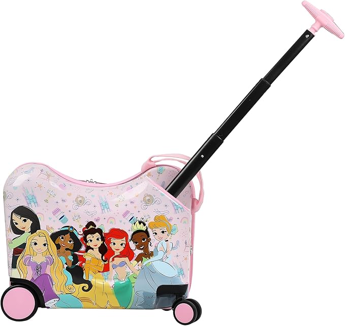 Bioworld Disney Princesses Ride-On 18" Suitcase For Kids & Toddlers