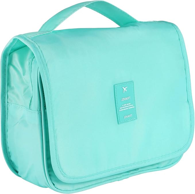 Pengxiaomei Toiletry Bag, Waterproof Hanging Cosmetic Bag Portable Travel Makeup Pouch Multi-function Handle Travel Bathroom Bag Stocking Stuffers for Women and Girls Christmas Gifts