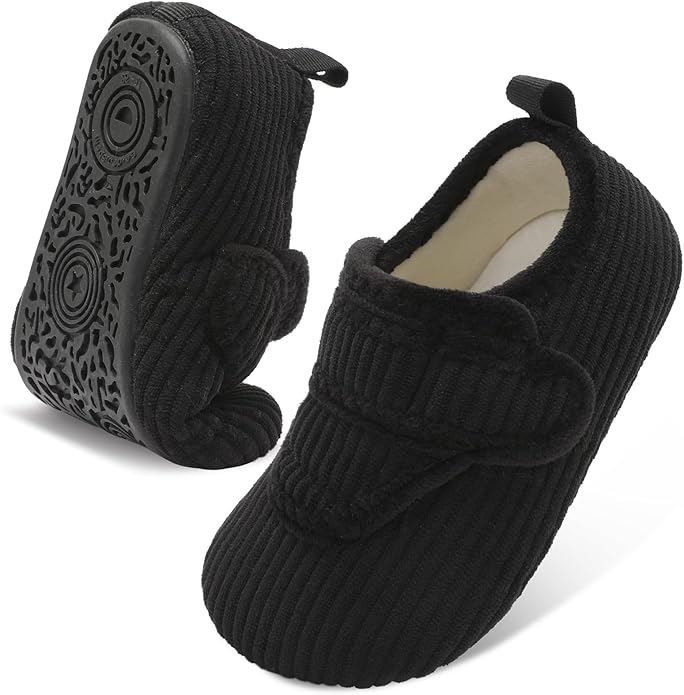 LeIsfIt Toddler Slippers Boys Girls House Shoes Soft Warm Kids House Slippers Slip on Cozy Bedroom Sock Shoes Non-slip Indoor Outdoor Slipper Shoe