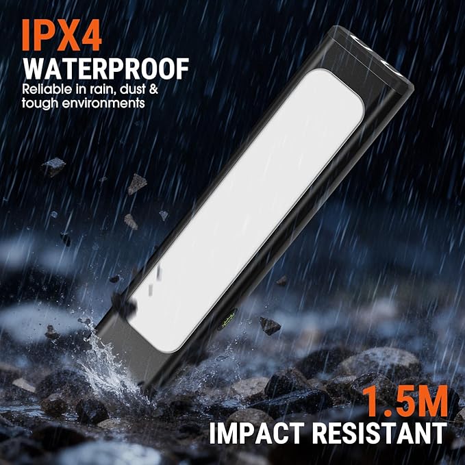 Pocket Flashlight, 1200 Lumens Rechargeable EDC Flashlight with Clip, USB-C Port, 3 Modes Waterproof Warning Light for Working, Camping, Repairing, Emergencies(Black, 1PCS)