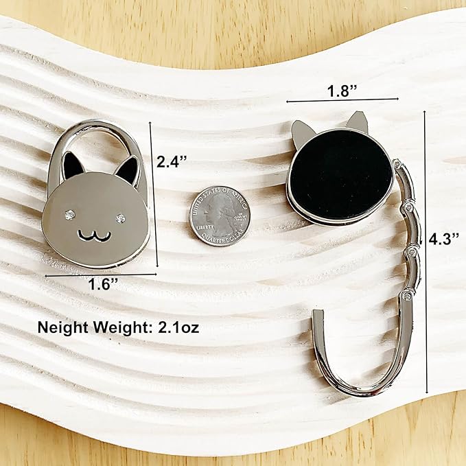 KSMD Purse Hooks for Table and Bars,Portable Purse Hanger Organizers Hooks Handbag Holder Pocketbook Holder Bag Storage for Desk Bag Hook,Foldable Folding Table Hook Hanger