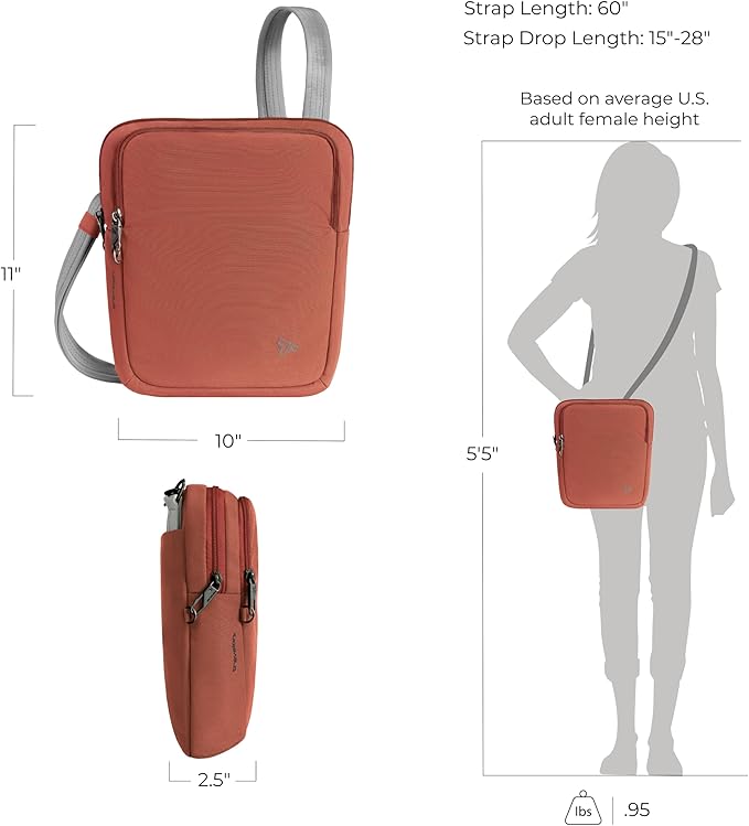 Travelon Anti-theft the Voyages Slim Crossbody