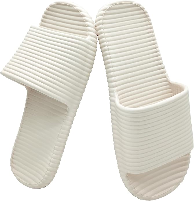 Quick Drying Shower Slippers For Women And Men Lightweight Open-toe EVA Non-Slip Slides Sandals Indoor And Outdoor Slipper For Bathroom,Spa,Pool,Gym,Beach
