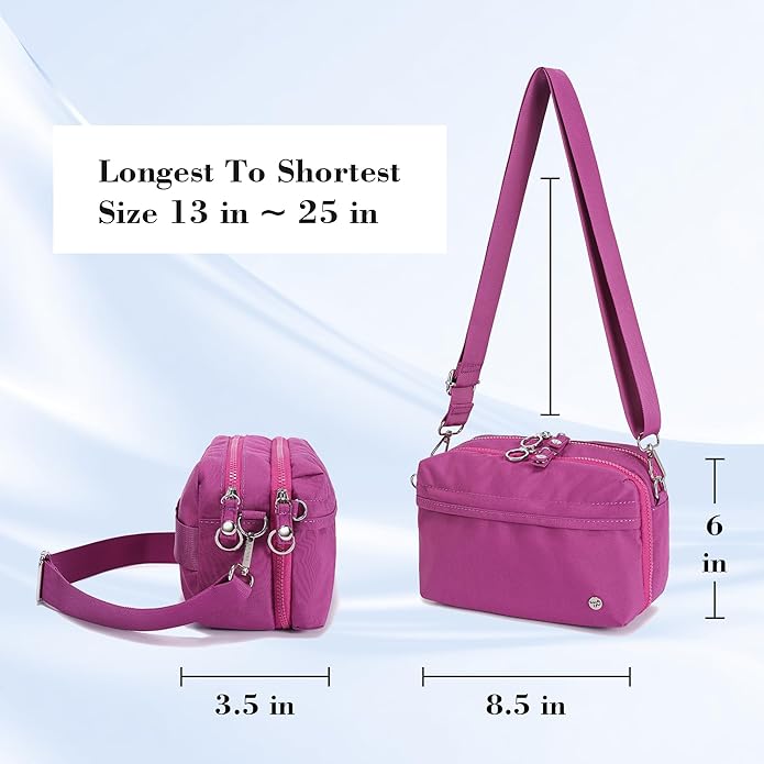 NEICOA Anti Theft Crossbody Bags for Women Nylon Small Travel Purse RFID Sling Shoulder Bag for Vacation Essentials