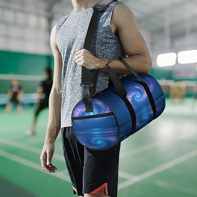 Sports Gym Bag for Women Men Travel Duffel Bag Tote Weekender Bag Mirror Sea Star Vortex Carry on Overnight Bag for Travel Swimming Fitness Workout Sports Duffle Bag