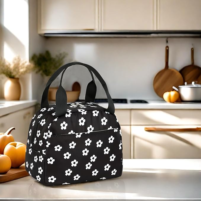 LEDAOU Lunch Box for Women Insulated Lunch Bag Cute Lunchbox Cooler Thermal Reusable Lunch Tote for Work School Picnic Travel