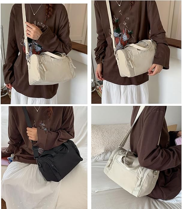 Stylish Convertible Shoulder Bag, Spacious Interior Wear for Daily Commute Outdoor Activities Ergonomic Gym Bag