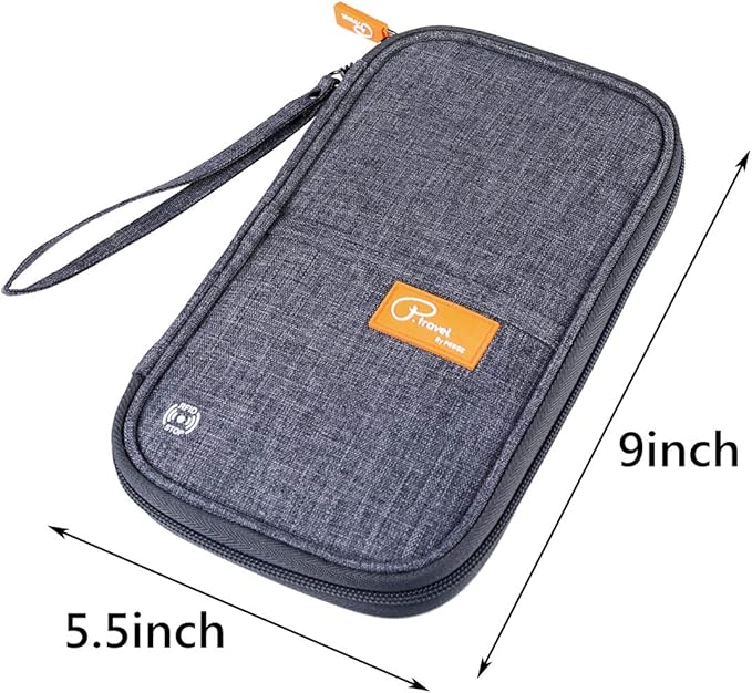 VanFn RFID Travel Passport Wallet, Family Passport Holder, Trip Document Organizer P.Travel Series