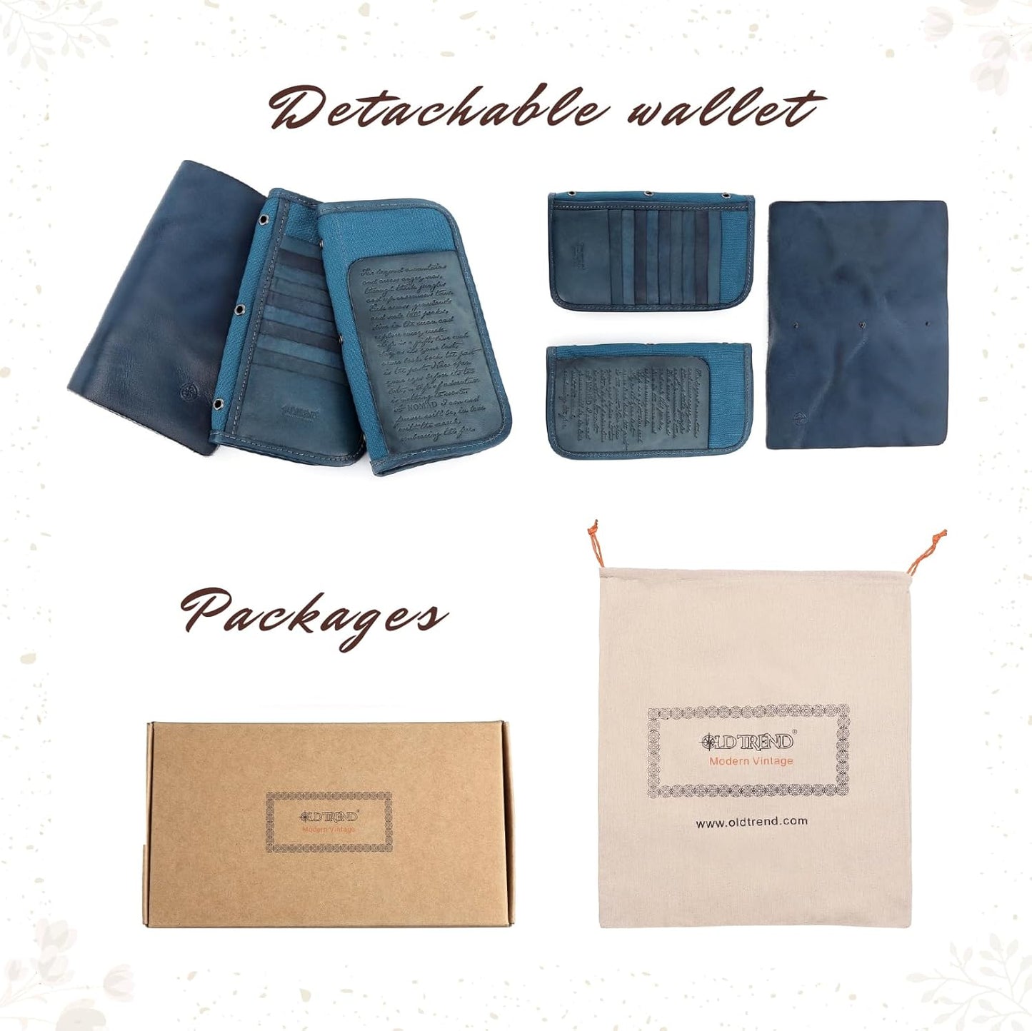 Genuine Leather Nomad Organizer Travel Wallet | Women's Wallet Clutch Passport Holder