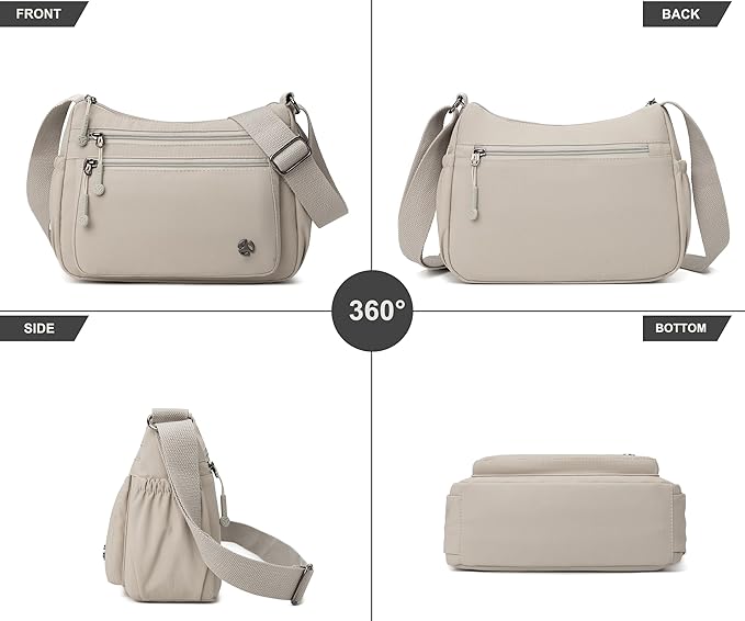 Casual Crossbody Bag with Anti Theft Pocket - Women Lightweight Water-Resistant Purse Bag