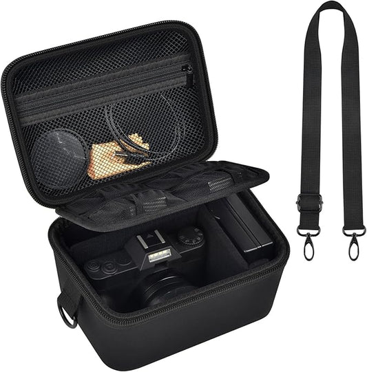 ANKHOH Vlogging Camera Case for Duluvulu/for Zostuic/for YIGLLO/for Gavonde/for Canon/for Kodak Pixpro Digital 4K 5K Camera Carrying Travel Bag for SD Cards, Accessories(Box Only)