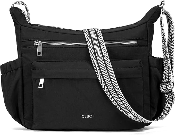 CLUCI Travel Purses for Women, Waterproof Nylon Crossbody Bags for Woman Trendy, Anti Theft Shoulder Handbags for Ladies