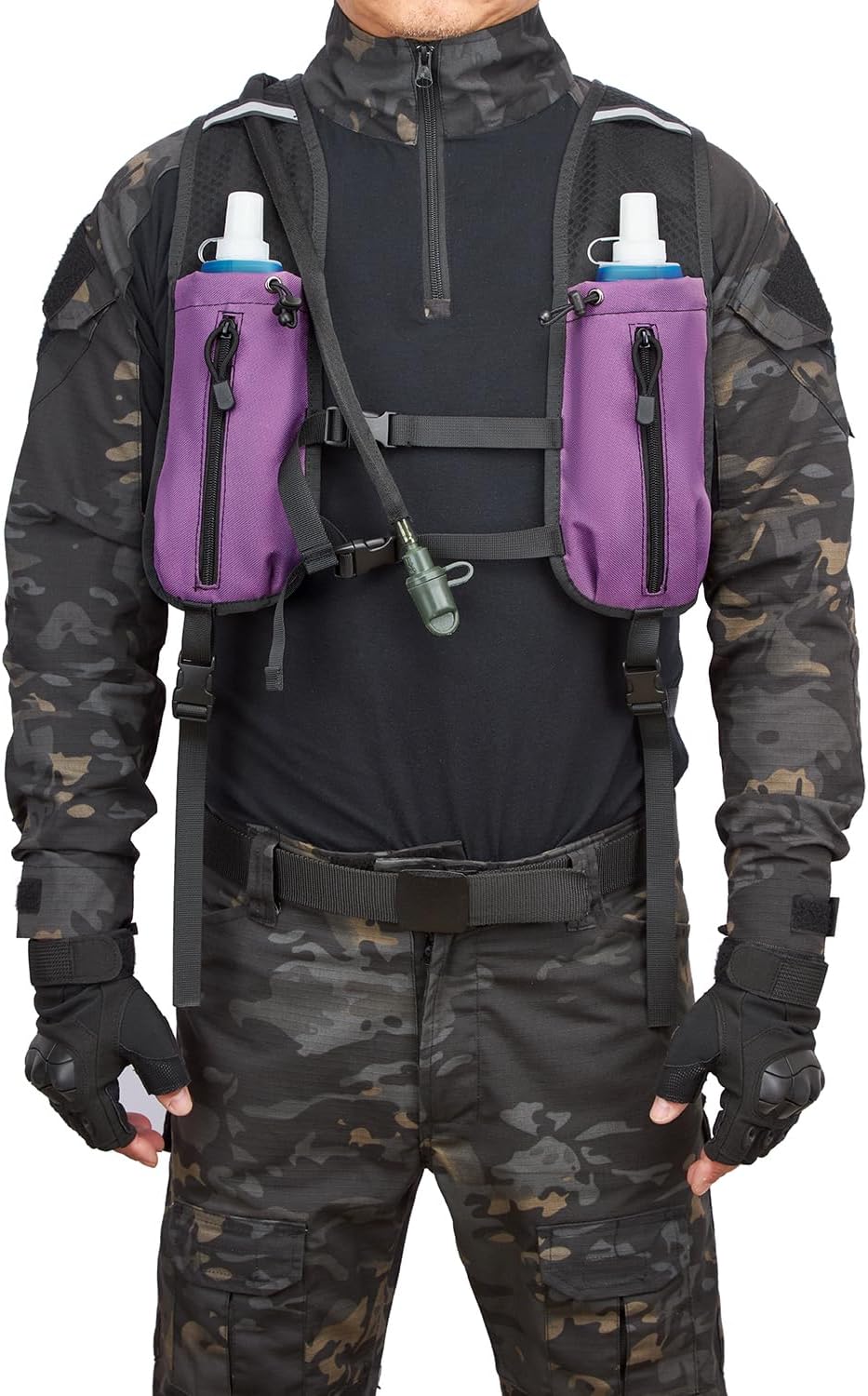 ATBP Insulated Hydration Pack Hiking Water Backpack Running Vest with 3L TPU Bladder Bag for Marathon Cycling Men