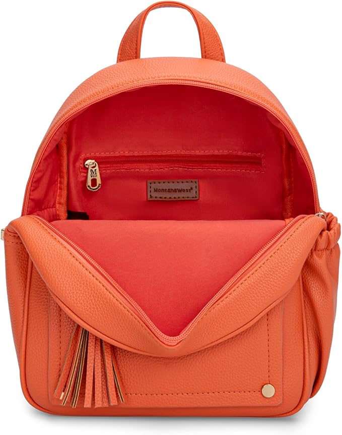 Montana West Mini Backpack Purse for Women Anti Theft Backpacks with Secured Zipper and Tassel