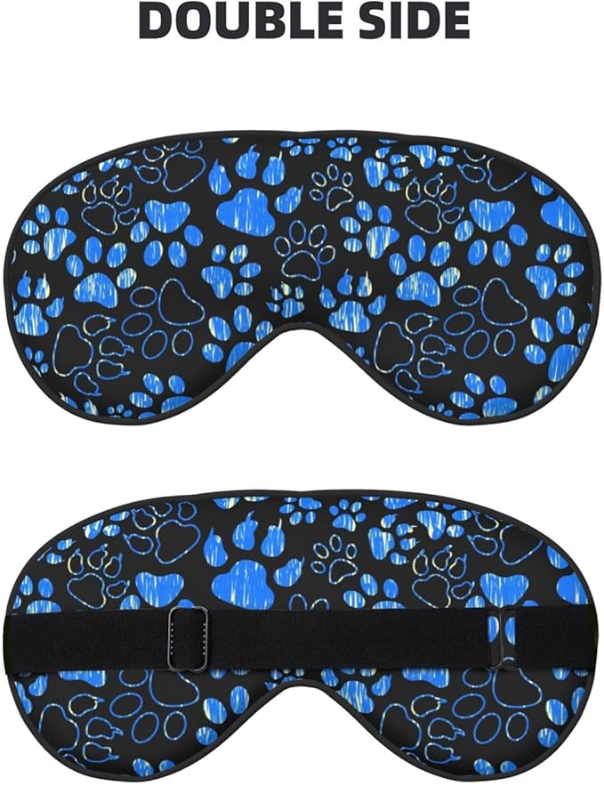 Dog Paw Sleep Mask Breathable Soft Eye Mask for Sleep for Women Men Lightweight Eye Cover for Travel, Night Work, Nap, Office