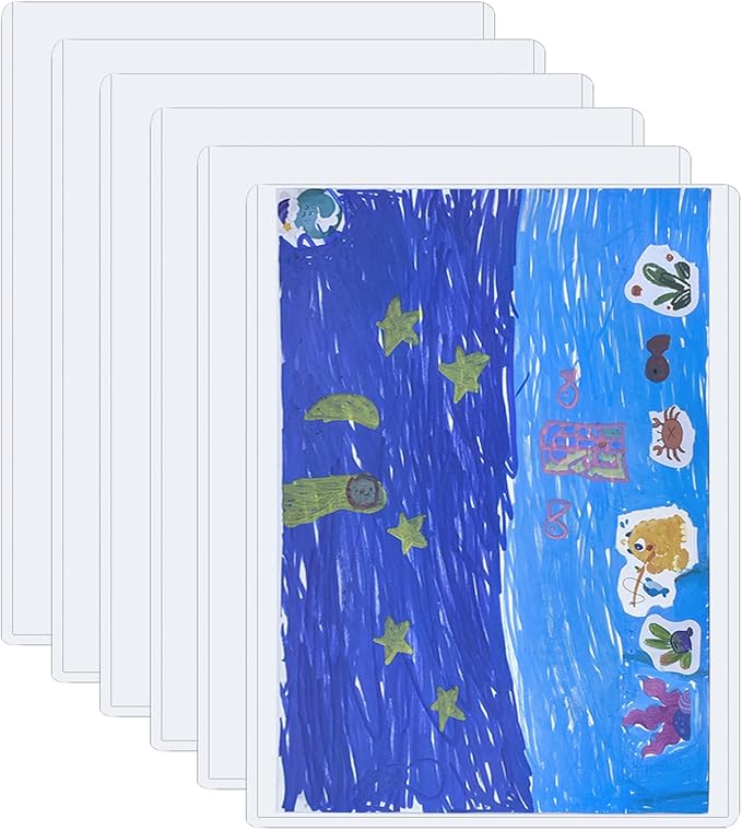 14 PCS 8.5" x 11" Rigid Print Protectors,Clear Plastic Page Protectors,Clear Rigid Top loaders,Plastic Paper Sheet Protectors for Photos,Documents,Contracts,Birth Certificate Protector (14)