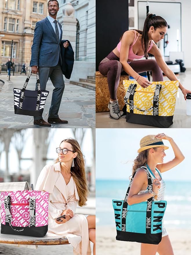 Travel Tote Bags for Women, Waterproof Beach Bag Spend the Night Bags for Women, Travel & Overnight Bag
