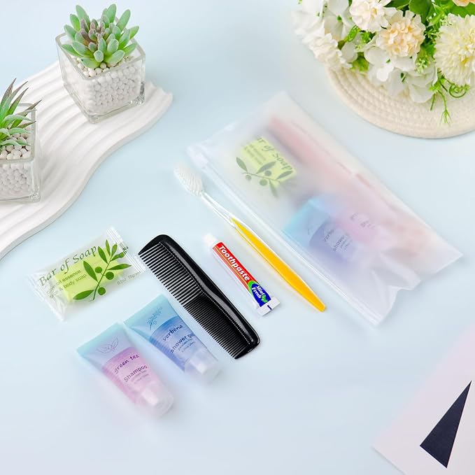 Homeless Hygiene Kit for Donations,Bulk Basic Toiletry Kits Care Package Supplies in Zip Pouch,Homeless Kits Travel Toiletry Bulk for Homeless Shelters Charity Men Women (Pack of 5)