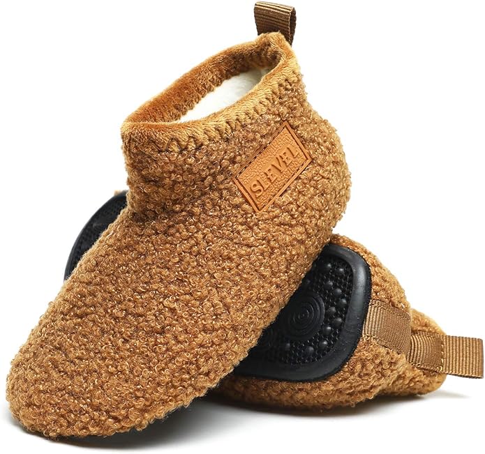 ditont Toddler Slippers Non-Slip Lightweight Comfortable Kids Indoor Grip House Home Shoes for Boys Girl