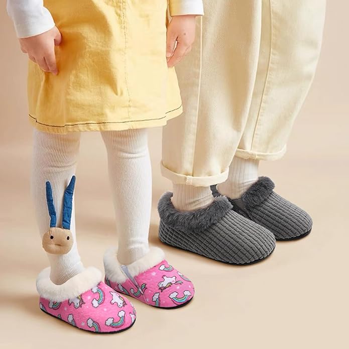 Centipede Demon Toddler Slippers for Boys Girls Slip on Kids Baby Toddlers House Shoes Lightweight Barefoot Furry Sock Shoes Indoor Outdoor Warm Walking Shoes