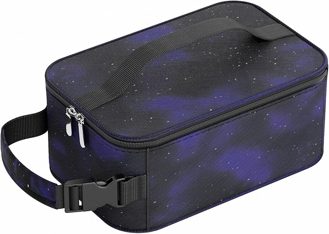 HowFly Small Lunch Box for Men- Small Insulated Snack Bag for Kid - Mini Cooler Bag Resuable Freezable Lunch Bags Thermal Lunchbox for Women Kids Work - Starry Sky
