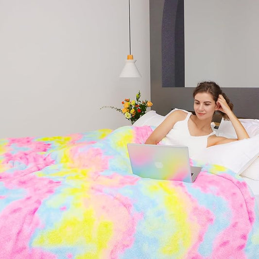MUGD Soft Blankets Fuzzy Twin Bed Fleece Blanket Kids Warm Throw Blanket for Bed