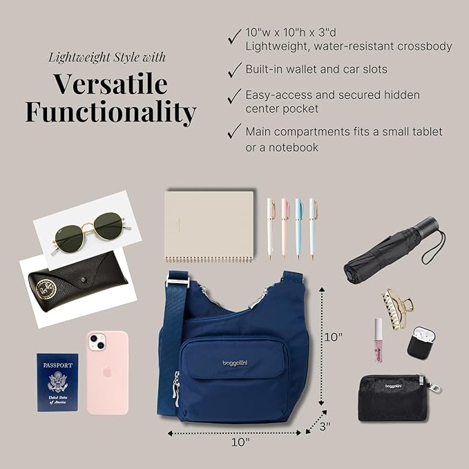 Baggallini Women Criss Cross Crossbody Bag