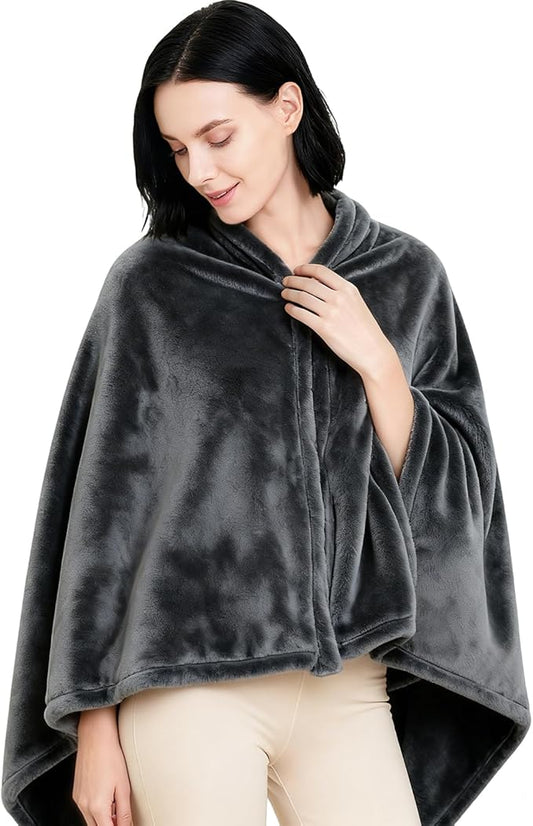 Ponchos for Women, Comfy Wearable Blanket, Gifts for People Who are Always Cold, Winter Shawl for Home, Office, Travel