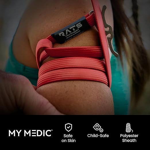 R.A.T.S. Rapid Application Tourniquet System, Medical | Military | Tactical | Swat | Easy to Use for Emergency | Portable - Made in USA (Gen 2 Orange)