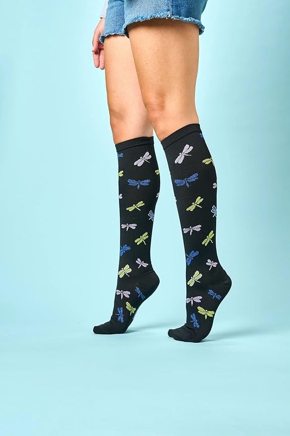 Nurse Mates Women's Calf Socks | 12-14 mmHg Compression | Superior Support & Comfort | 1 Pair