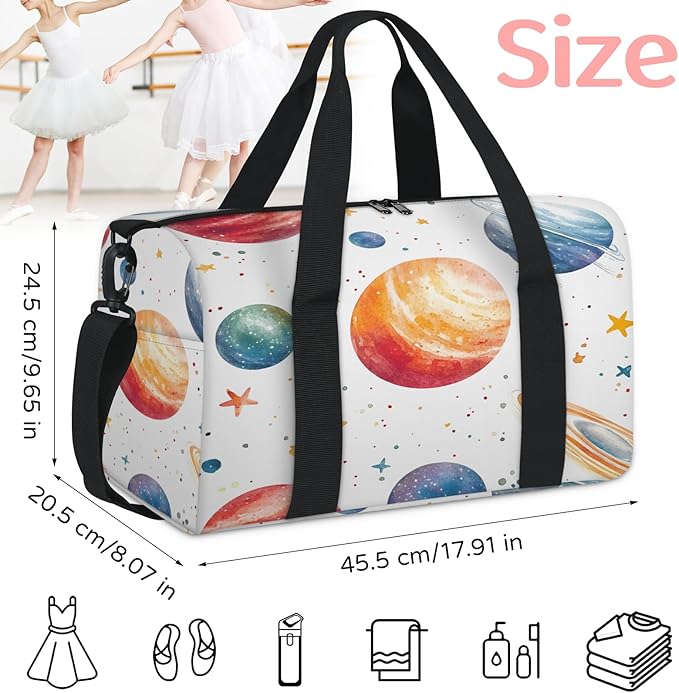 Universe Galaxy Travel Duffle Bag for Women Men, Overnight Weekender Bag, Carry on Tote for Sport Gym