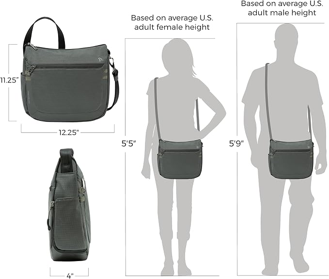 Travelon Anti-Theft Active Medium Crossbody Bag