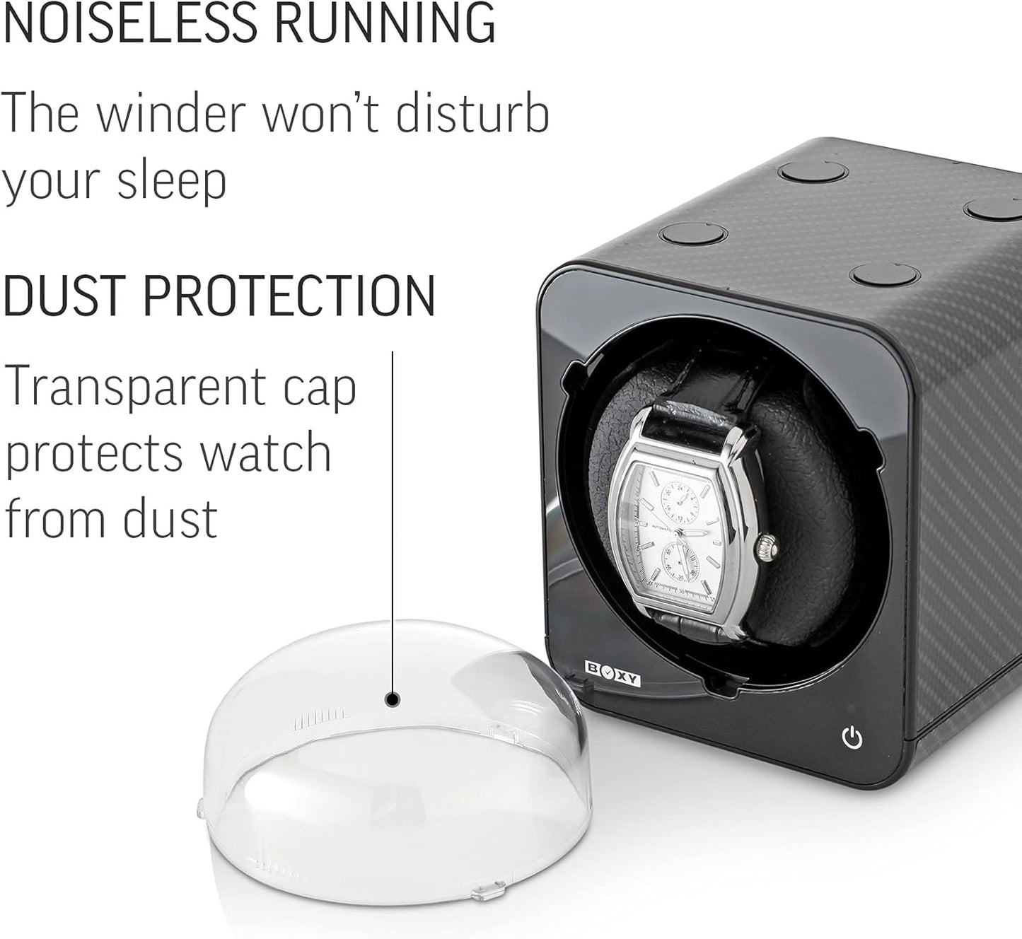 Watch Winder for Automatic Watch with Vertical Rotor Stop (with AC Adapter)