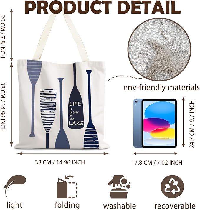 FBB Ocaen Beachy Ocean Sea Fish Reusable Grocery Shopping Bag