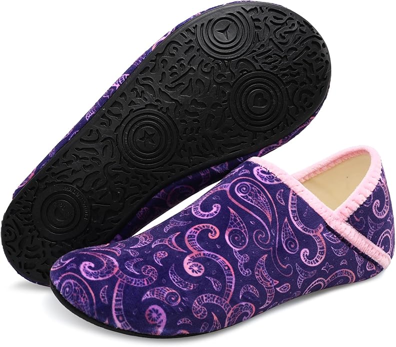 Scurtain Unisex Adults Rubber Sole Slippers