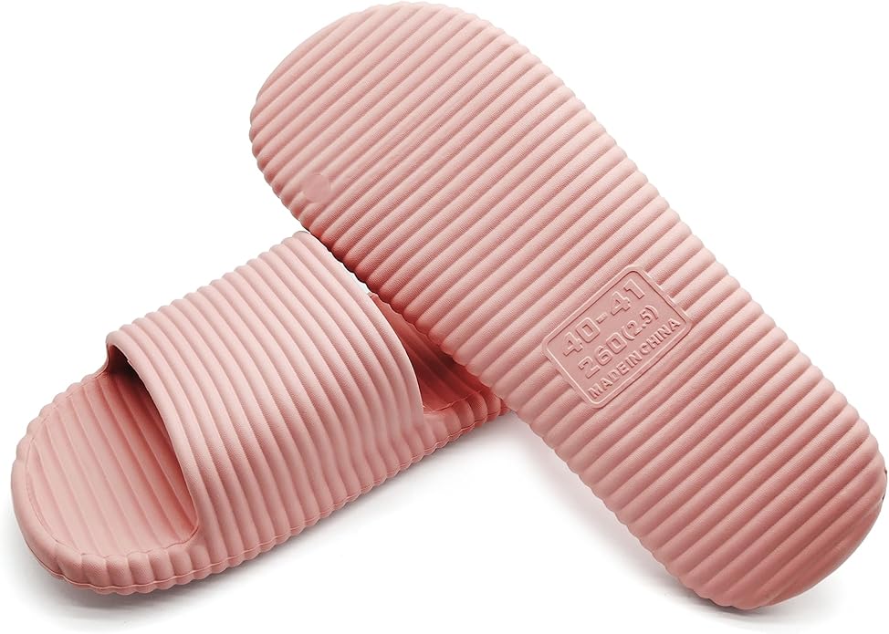 Quick Drying Shower Slippers For Women And Men Lightweight Open-toe EVA Non-Slip Slides Sandals Indoor And Outdoor Slipper For Bathroom,Spa,Pool,Gym,Beach