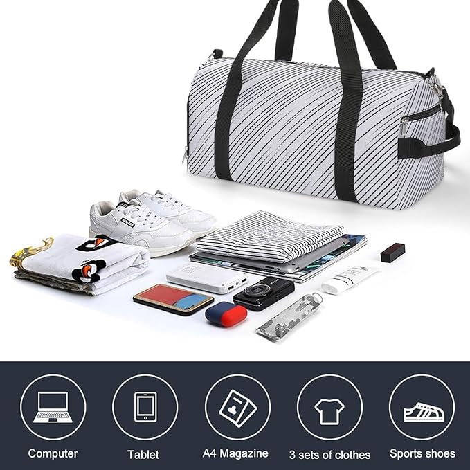 Gym Bag for Men & Women Duffle Bag for Travel Gym Sports Weekender Bag with Shoe Compartment Overnight Large Fitness Bag
