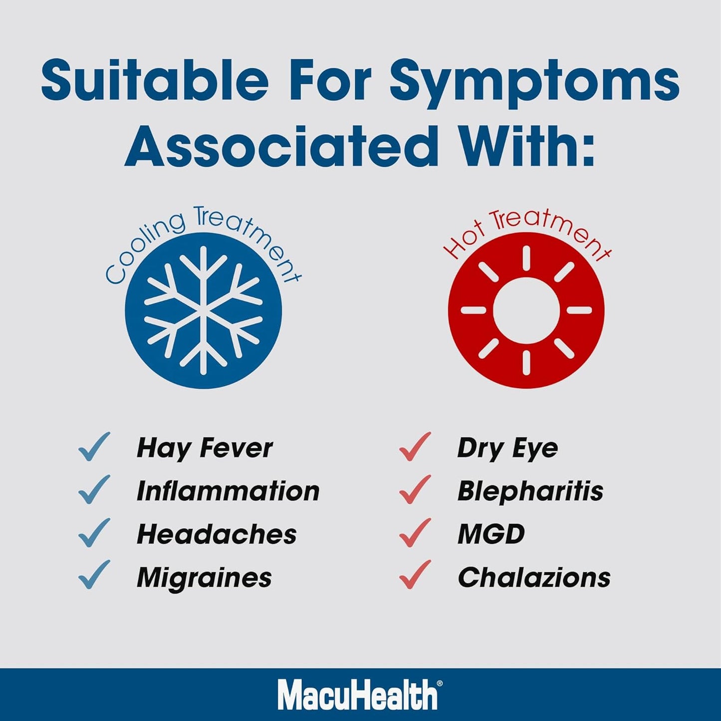MacuHealth MacuMask Essential - Moist Heat Eye Compress for Dry Eyes, Blepharitis, MGD & Digital Eye Strain, Adjustable Strap, SterilEyes Technology, Microwave & Freezer Safe, Hot or Cold Compress