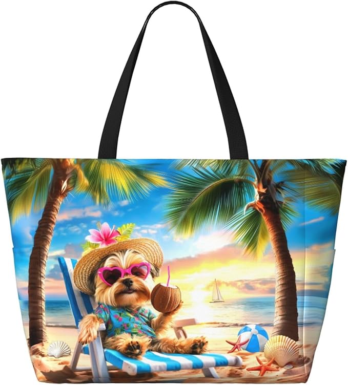 Extra Large Beach Bags For Women, Waterproof Beach Totes Bags For Women, Lightweight Foldable Pool Bag With Zipper