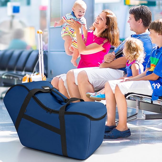 Padded Car Seat Bag Compatible with most Nuna Pipa car seats, UPPAbaby MESA V2 without Base & Chicco KeyFit 30 and base, Car Seat Travel Bag for airplanes