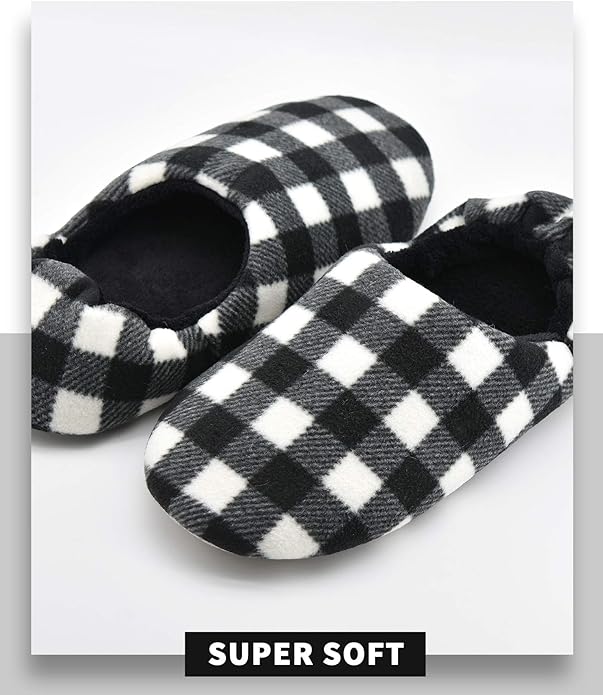 Panda Bros Slipper Socks for Women Grippers, Fuzzy Cozy Fleece Slipper Socks, Soft, Warm House Slippers