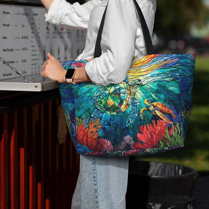 Beach Bag Tote Bags Waterproof Sandproof for Women Large Beach Tote Bag Foldable with Pockets for Weekend Vacation