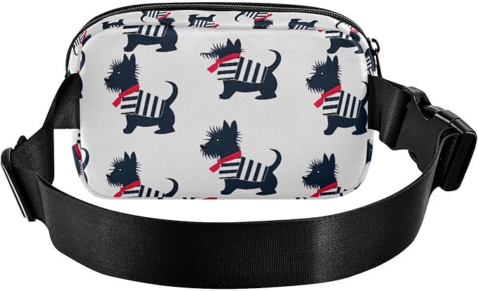 Kawaii Schnauzer Dog Fanny Pack for Women Men Water Resistant Fashion Waist Packs with Adjustable Strap Belt Bag for Travel Workout Jogging Hiking 21219257