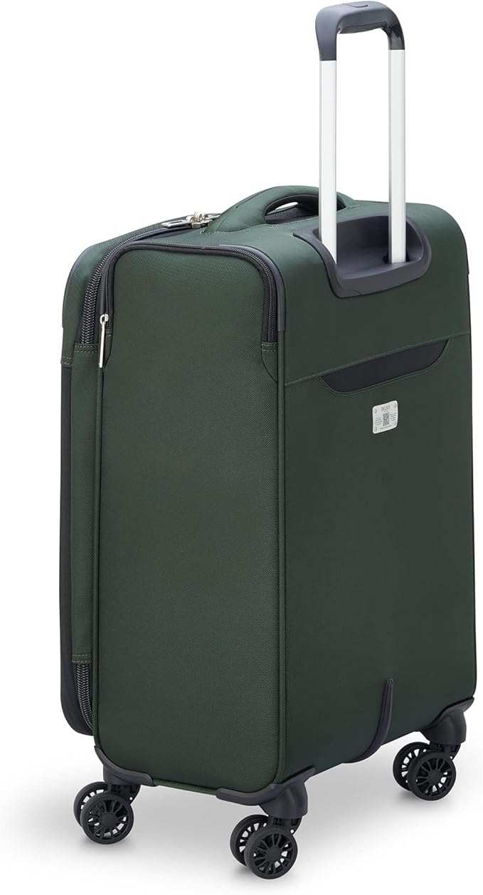 DELSEY PARIS Sky Max 2.0 Softside Expandable Luggage with Spinner Wheels, Green, 2-Piece Set (21/Duffle)