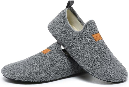 ditont Non-Slip Indoor House Slippers Lightweight Comfortable Grip House Home Shoes for Men Women