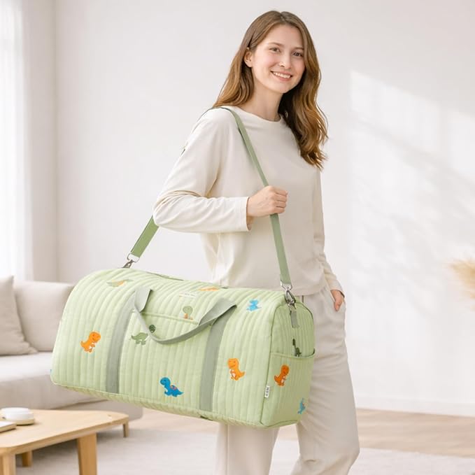 Women’s Travel Duffel Bag – Large Weekender & Overnight Travel Bag with Wet Pocket, Carry-On Friendly, Ideal as Hospital or Maternity Bag for Labor and Delivery