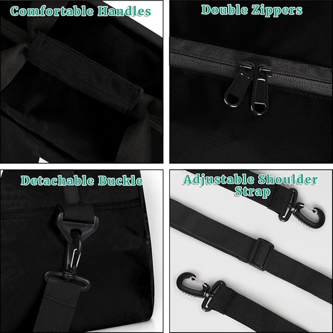 Personalize-Kids-Sports-Duffel-Bags With Custom Name Text Carry-On Overnight Travel Gym Lightweight Dance Pattern Sports Bags For Girls Boys Kids,Black