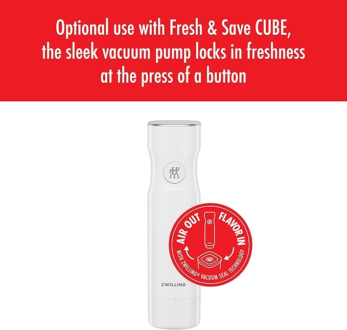 ZWILLING Fresh & Save Cube Box, Plastic, Airtight Dry Food Storage Container, Small Cube, S Container, .34-qt