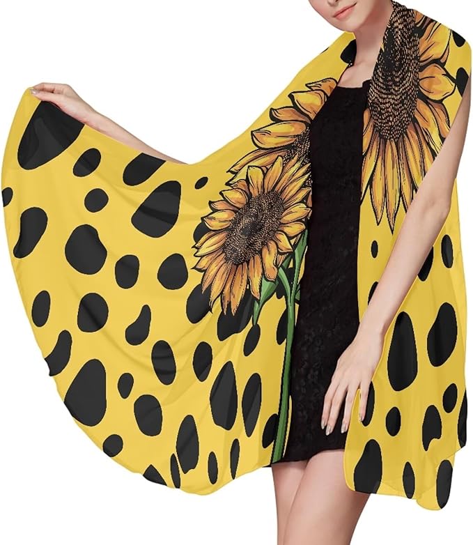 Sunflower Pattern Spot Print Oversized Lightweight Thin Beach Towel Compact Sandproof Fast Dry Clearance Towels Sand Free Pool Travel Essentials Accessories Women Men Adult Gifts Size M