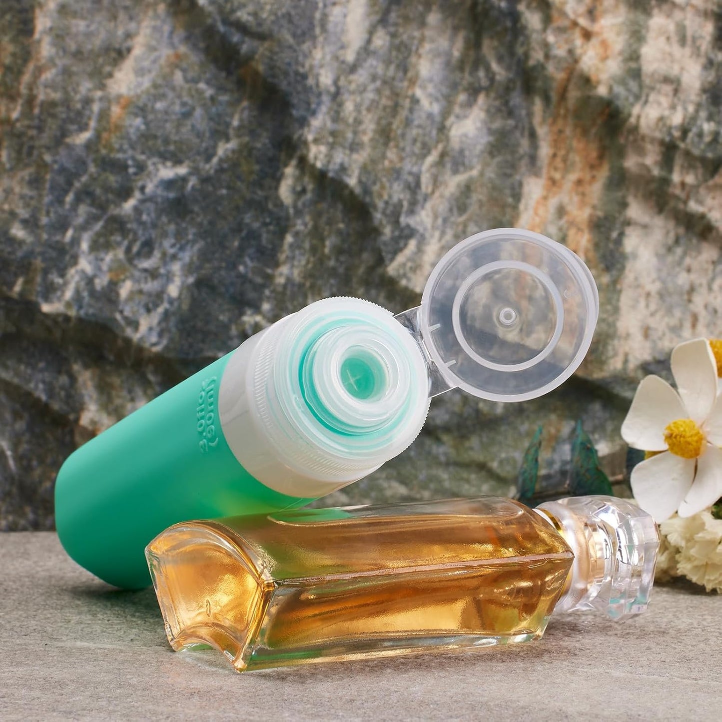 INSFIT Travel Bottles for Toiletries 23pack, TSA Approved Travel Size Toiletries, Airplane Essentials for Creams, Shampoo, Cosmetic Liquids